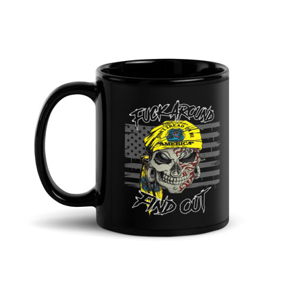 Fuck Around and Find Out Skull Coffee Mug