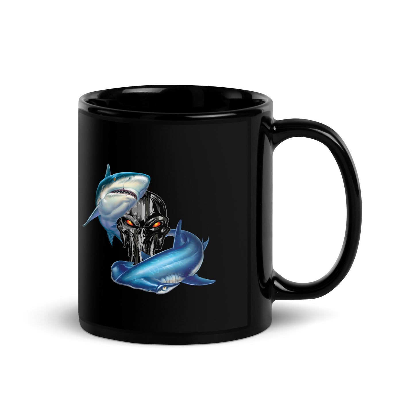Punisher Shark Anchor Coffee Mug