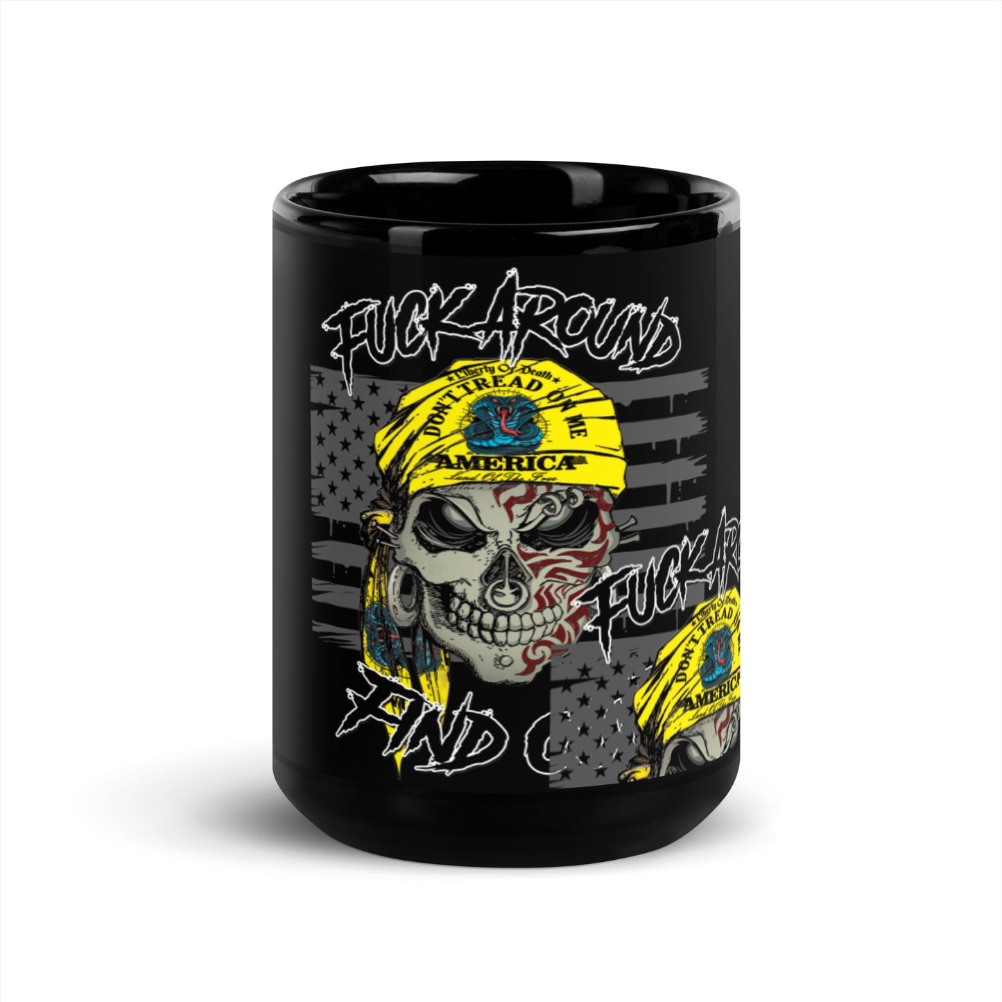 Fuck Around and Find Out Skull Coffee Mug