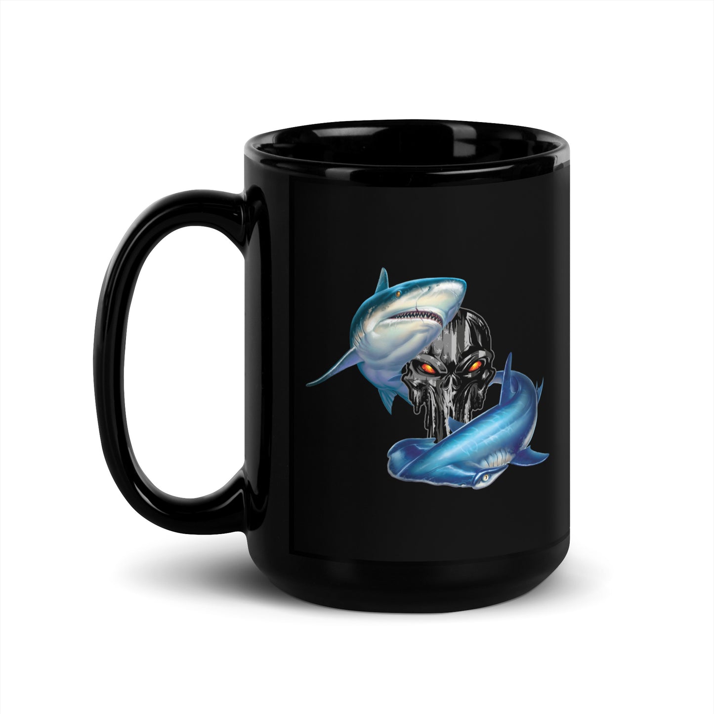 Punisher Shark Anchor Coffee Mug