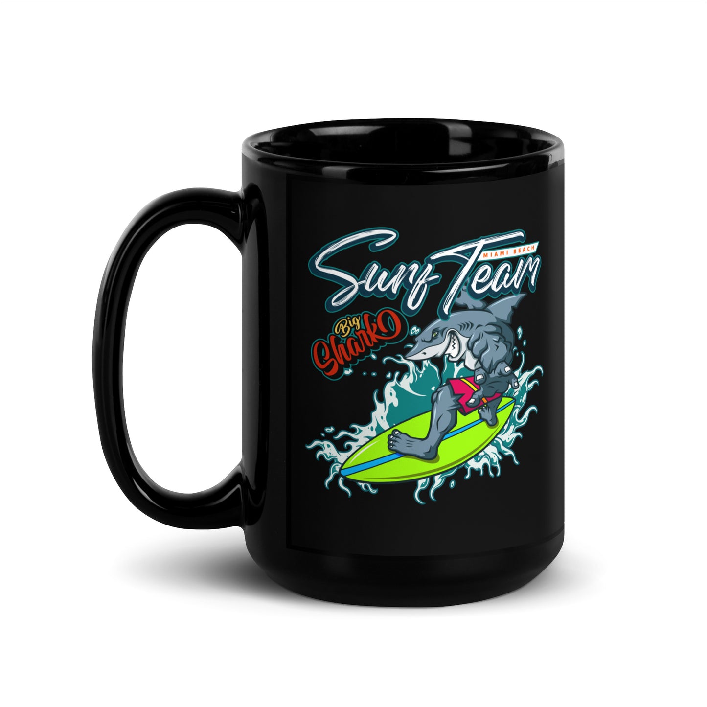 Surf Team Shark Coffee Mug