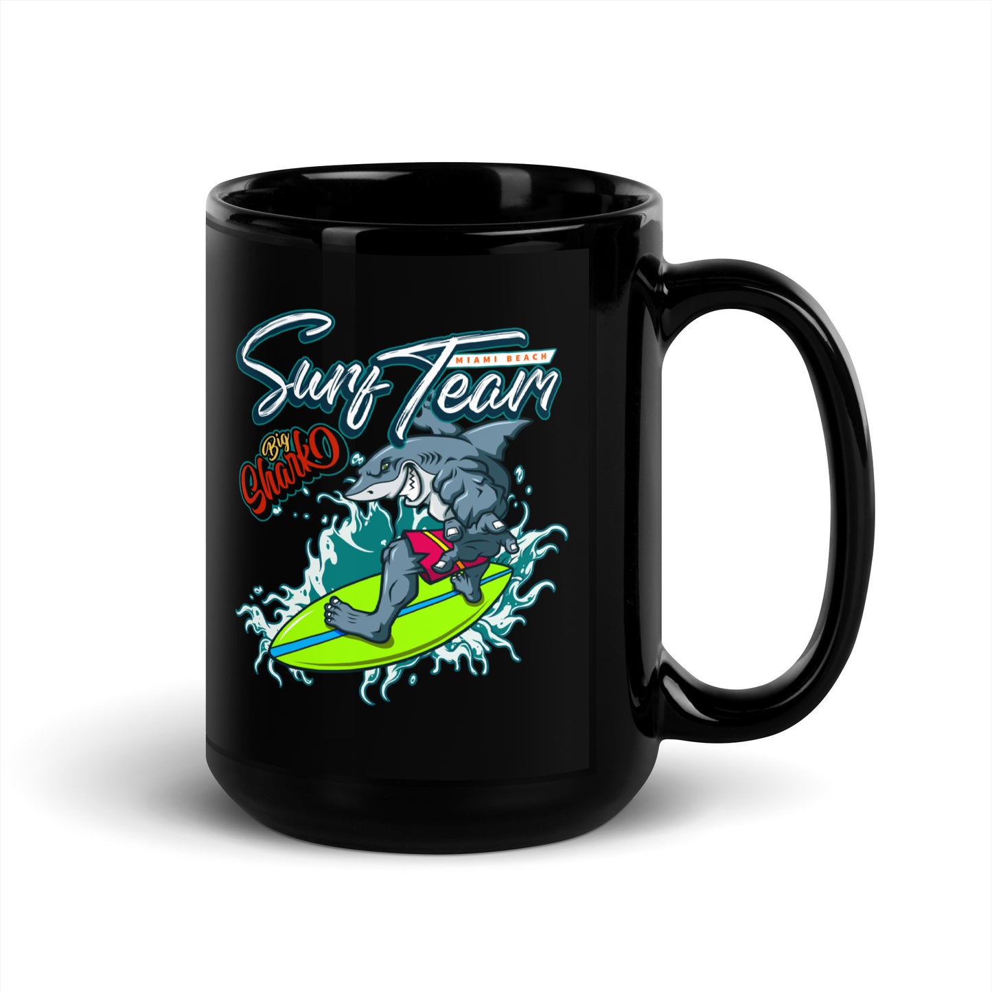 Surf Team Shark Coffee Mug