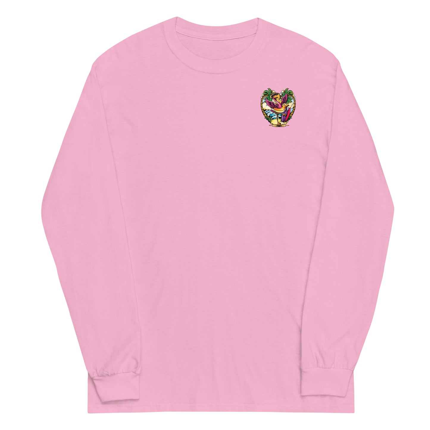 Flamingo Beach Long Sleeve Shirt