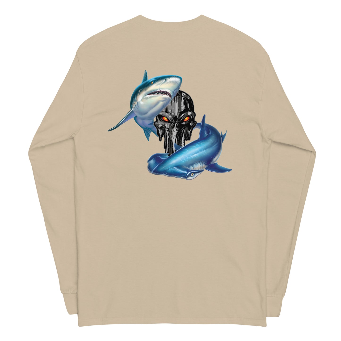 Punisher Shark Anchor Long Sleeve Shirt