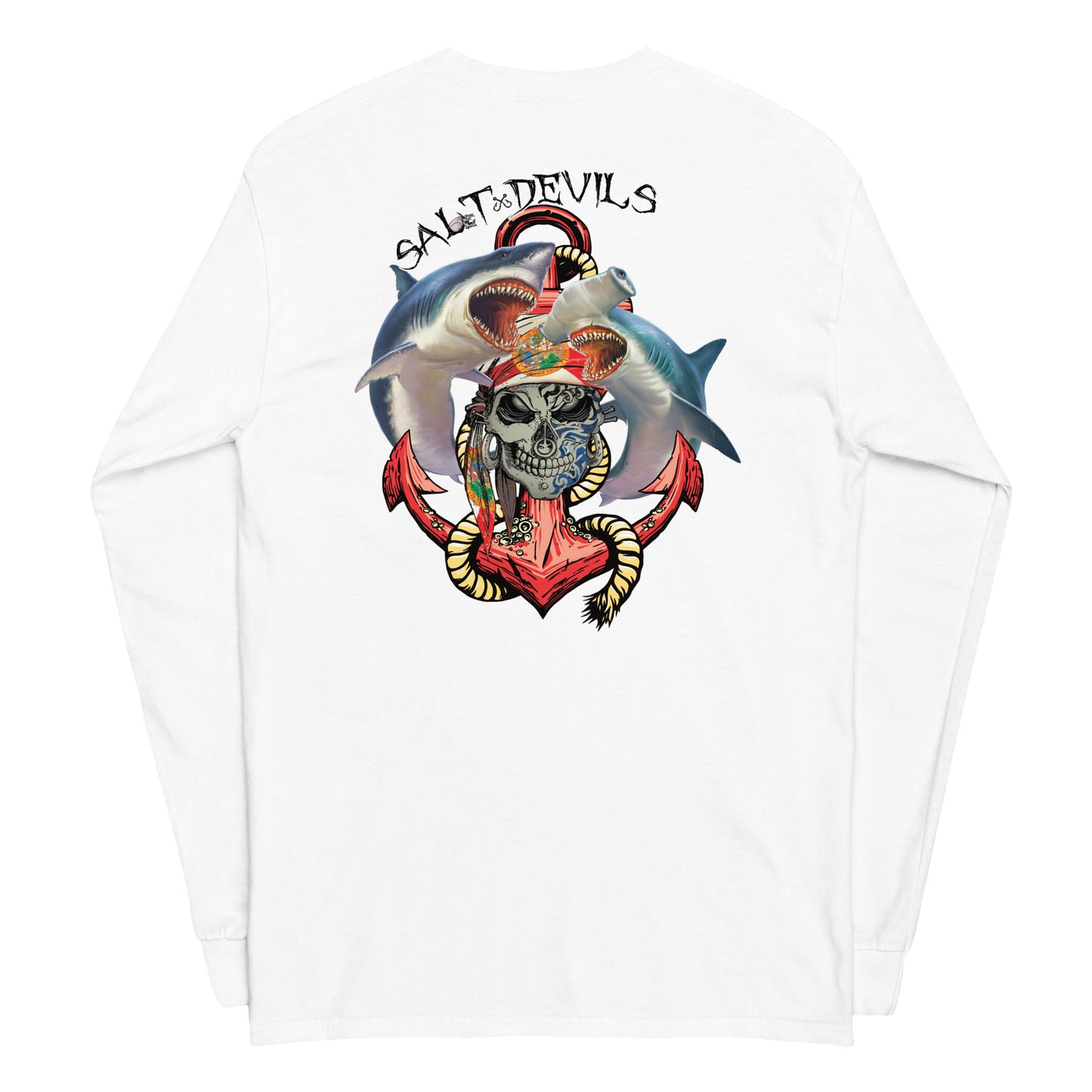 Florida Shark Anchor Long Sleeve Shirt