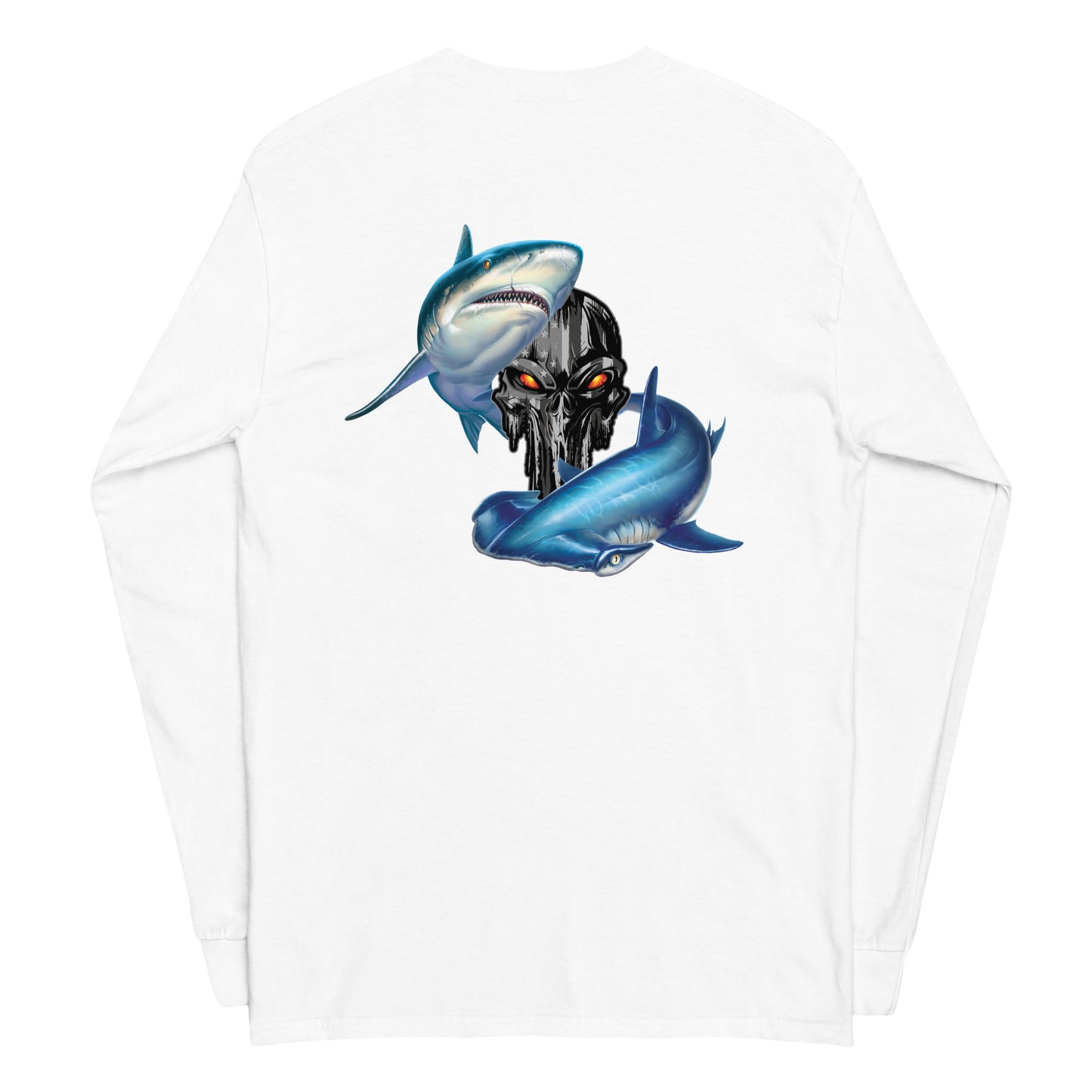 Punisher Shark Anchor Long Sleeve Shirt