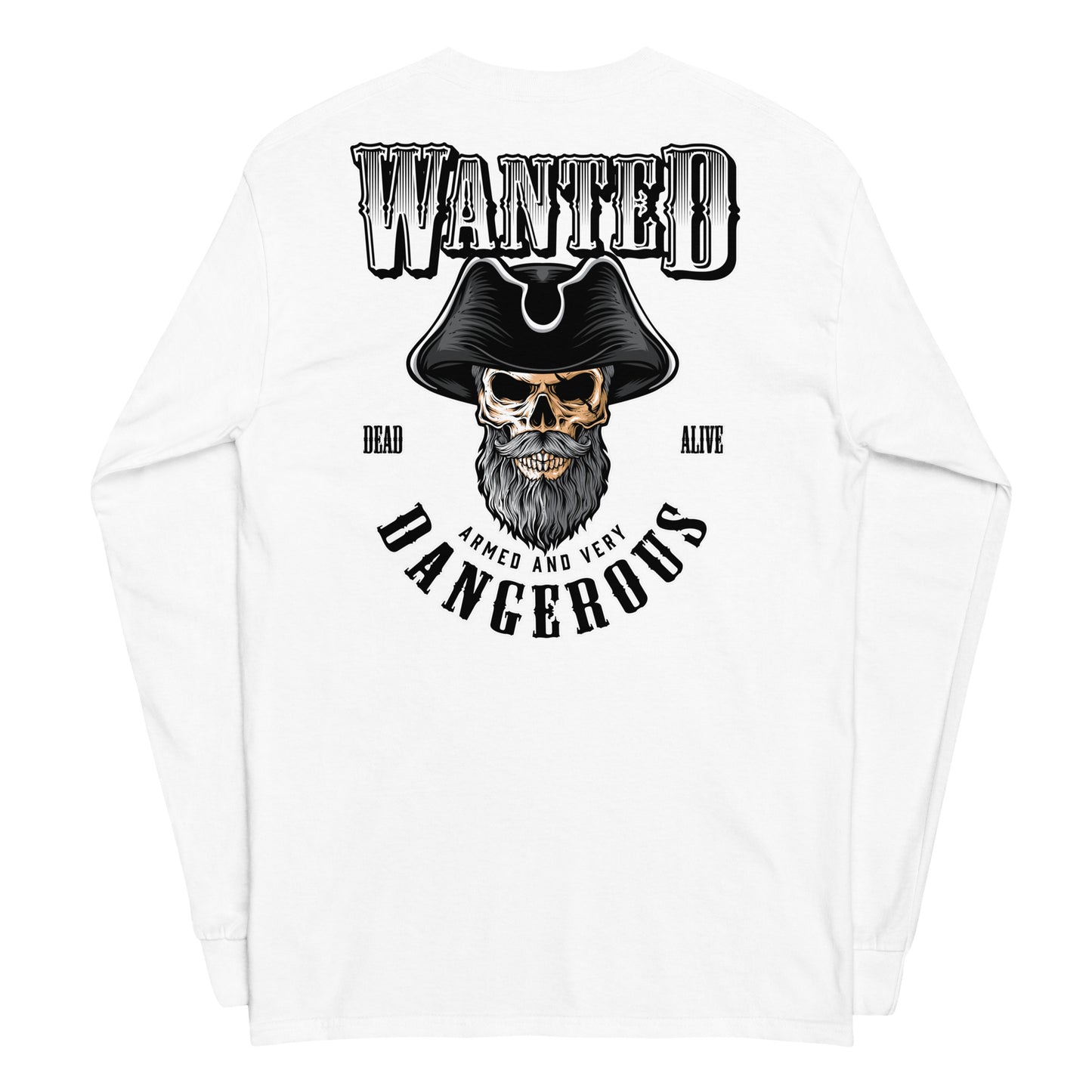 Wanted Pirate Long Sleeve Shirt