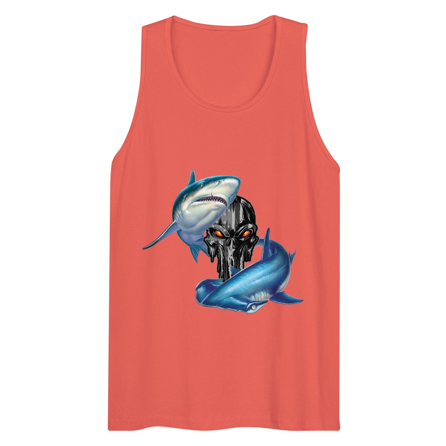 Punisher Shark Anchor Tank Top