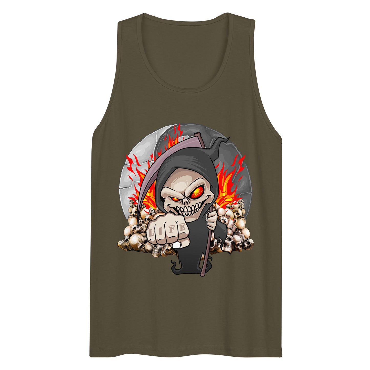 Reaper Life Skull Tank Top