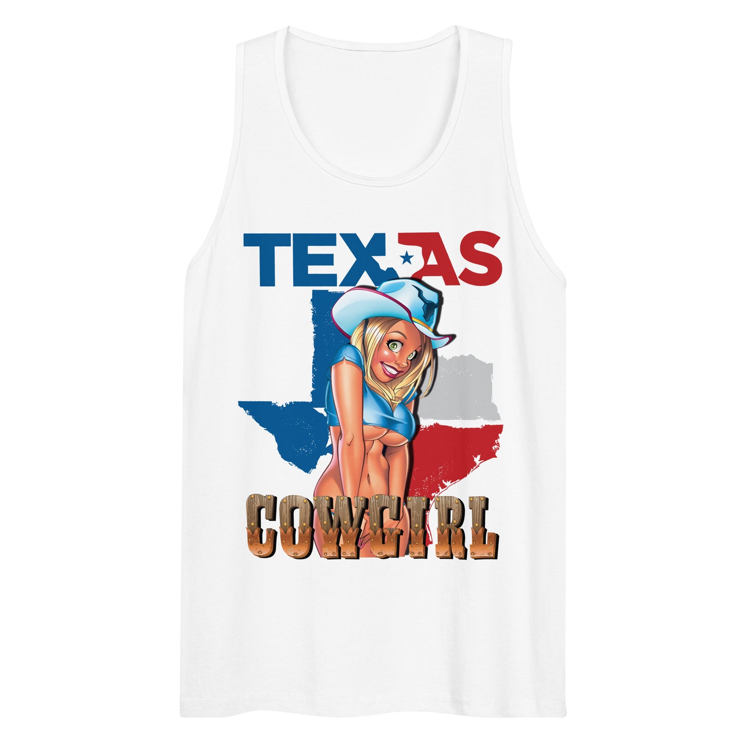 Blonde Texas Cowgirl Tank Top