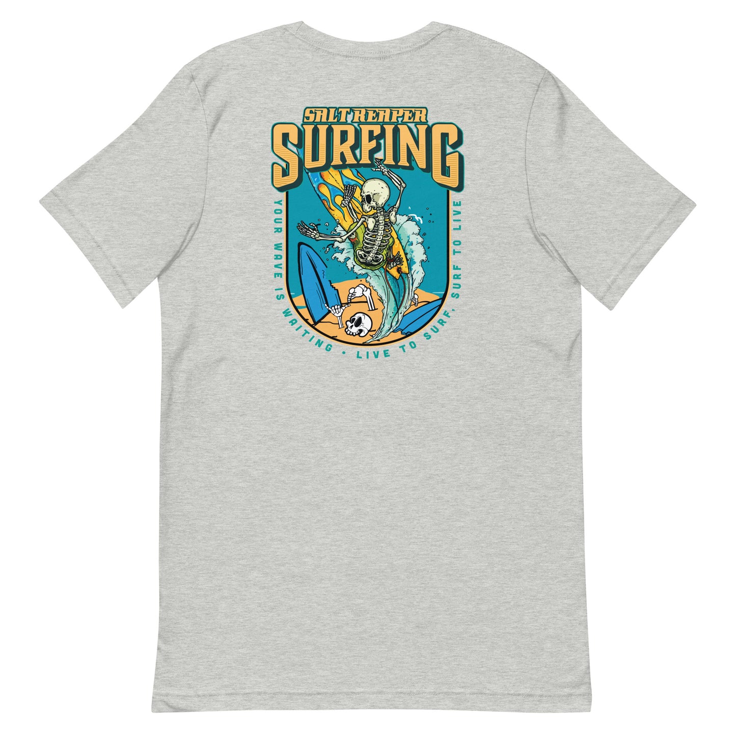 Skull Surfing Unisex T Shirt