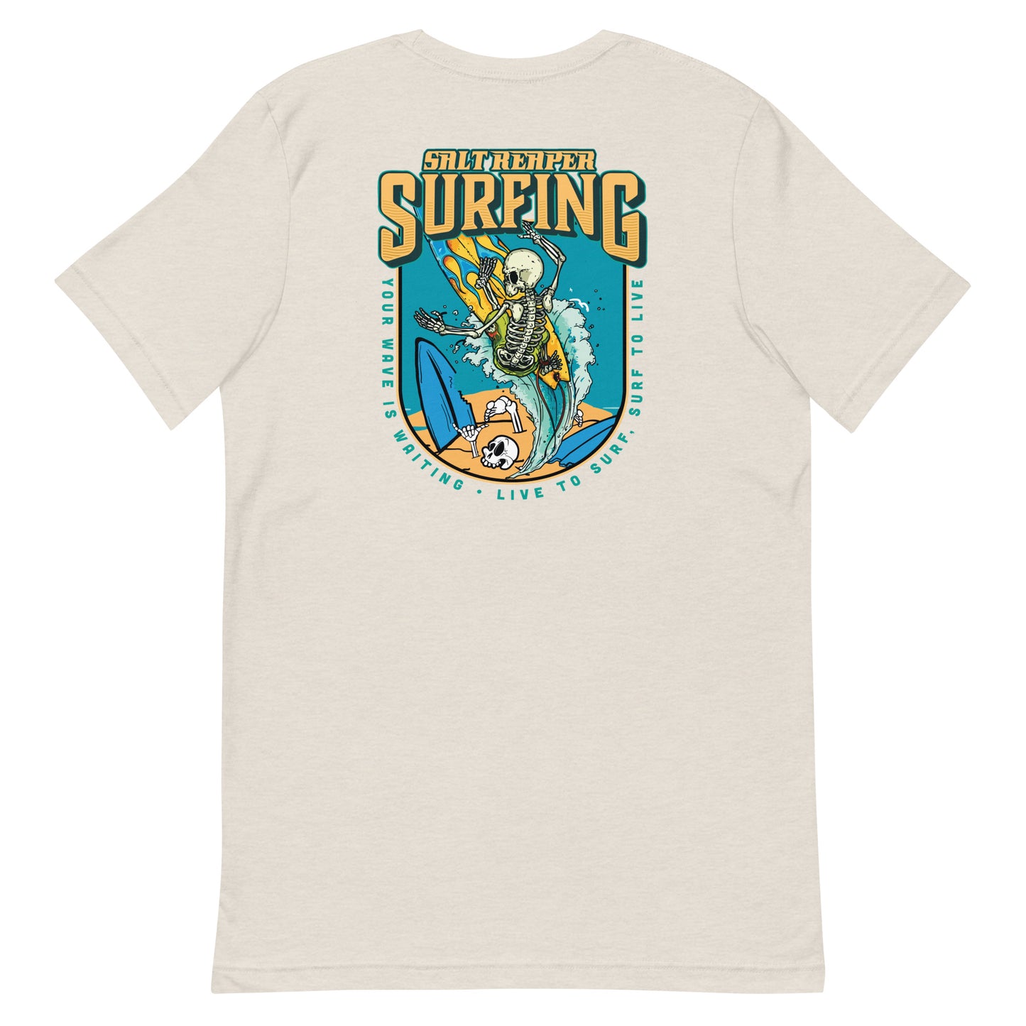 Skull Surfing Unisex T Shirt