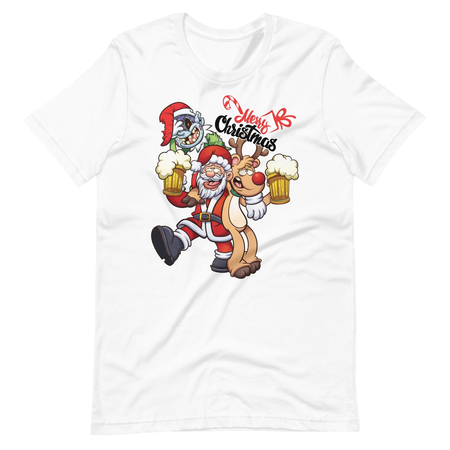 Drunk Santa Short Sleeve Unisex t-shirt